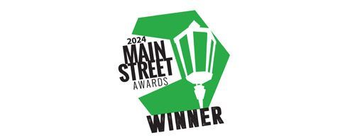 Main Street Awards 2024 winner badge for Rutherford County's best landscaping and lawncare company